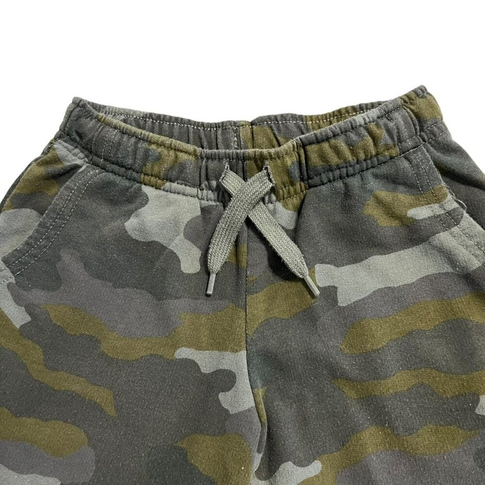Cat & Jack XS (4/5) Green Camouflage Drawstring Shorts - Picture 2 of 4
